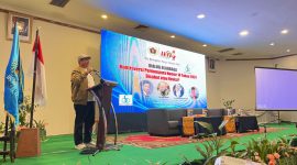 Ketua Umum PWI Pusat Zulmansyah Sekedang dalam Dialog Olahraga SIWO PWI di HPN 2025 di Kota Pekanbaru

