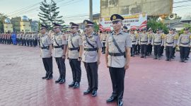 Ket Foto : Upacara Serah Terima Jabatan (Sertijab) di Polres Langsa, Kamis (06/03/2025) sore di Lapangan Mapolres Langsa