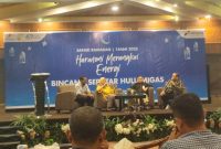 Ket. Foto : Sharing dan Diskusi Wartawan dengan SKK Migas, PHR, dan PDSI, Sebelum Berbuka Puasa, Selasa (11/03/2025), di Hotel Pangeran. 