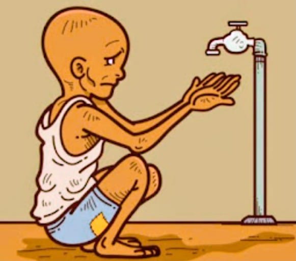 Ket. Foto : Ilustrasi susahnya mendapat Air Bersih di Langsa, Pasca Banjir