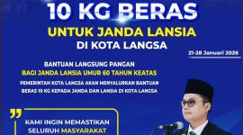 Ket. Foto : Program Walikota Langsa, Jeffry Sentana S. Putra,.SE, Membagikan Beras Kepada Janda Lansia