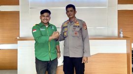 Ket. Foto : Ketua SEMMI Cabang Langsa Muhammad Reza,.SH, Bersama Kapolres Langsa AKBP Mughi Prasetyo Habrianto, S.I.K.