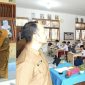 Ket. Foto : Kepala Dinas Pendidikan dan Kebudayaan (Disdikbud) Kota Langsa, Bobby Edwin, ST, saat memantau SD, yang sedang ujian TKA