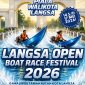 Keterangan foto : Baliho pelaksanaan Boat Race Festival memperebutkan Piala Wali Kota Langsa 