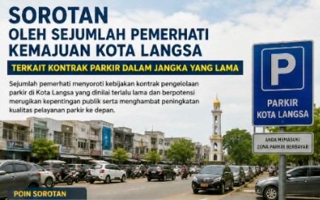 Keterangan foto : Benner
sorotan pemerhati untuk kemajuan Langsa
