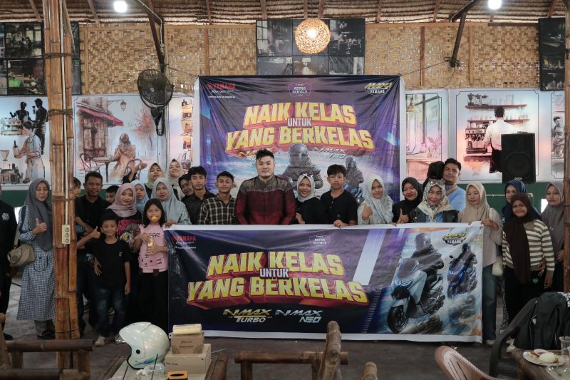 Keterangan foto : Tim touring Astra Service Langsa, spesial bagi pengguna Yamaha NMAX Turbo dan NMAX Neo, mengusung tema “Naik Kelas untuk yang Berkelas”