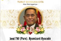 Keterangan foto : Ucapan Turut Berdukacita, dari Keluarga besar FOR-WIN DPD Way Kanan atas wafatnya Jenderal TNI (Purn.) Ryamizard Ryacudu. 