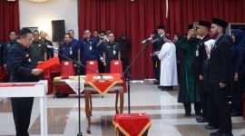 Keterangan Foto: Plt Gubri Riau SF Hariyanto melantik 238 pejabat eselon III dan IV di Lingkungan Pemprov Riau. (Foto : Mediacenter) 