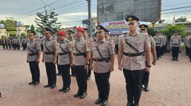 Keterangan Foto: Jajaran pejabat Polres Langsa usai mengikuti upacara serah terima jabatan. (Foto: Istimewa)