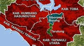 Keterangan foto: Ilustrasi peta wilayah calon Provinsi Tapanuli.