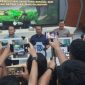Keterangan Foto: Suasana konferensi pers pengungkapan kasus perdagangan satwa liar dilindungi yang dipimpin oleh Direktur Reserse Kriminal Khusus Polda Riau, Kombes Pol Ade Kuncoro, di Media Center Polda Riau, Kamis (11/6/2026).