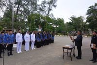 Keterangan foto : Wali Kota Langsa, Jeffry Sentana S. Putra, S.E. saat melantik 122 pejabat di lingkungan Pemerintah Kota Langsa. 