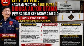 Keterangan Foto: Tangkap layar pernyataan Frans Sibarani (Juru Bicara DPP SPKN) yang mempertanyakan kewenangan Kasubag Protokol DPRD Pekanbaru dalam menentukan mitra media, yang dinilai berpotensi menimbulkan konflik kepentingan dan penyalahgunaan jabatan. (dok.ist)