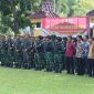 Keterangan Foto: Dandim 0301/Pekanbaru selaku Dansubwil Pekanbaru, Kolonel Inf Ikhsanudin, S.Sos., M.M., memimpin Apel Gelar Pasukan Pengamanan VVIP di Lapangan Mal Pelayanan Publik (MPP), Jalan Jenderal Sudirman, Kota Pekanbaru, Kamis (16/7/2026).