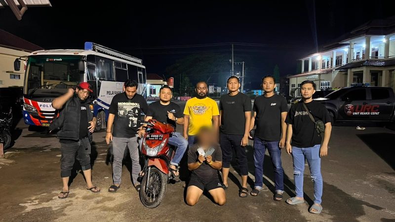 Keterangan Foto: Satreskrim Polres Langsa melalui Unit Jatanras berhasil mengungkap dua kasus tindak pidana pencurian dengan kekerasan (curas) di wilayah hukum Polres Langsa.