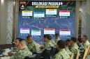 Keterangan Foto: Pangdam XIX/Tuanku Tambusai, Mayjen TNI Dr. Agus Hadi Waluyo, S.A.P., M.M., CHRMP, memimpin langsung Rapat Paparan Kesiapan Latihan Operasi (Lat Ops) Terintegrasi TNI dan Kesiapan Satgas Pamtas RI–PNG Yonif 132/Bima Sakti di Ruang Yudha Lantai II Makodam XIX/Tuanku Tambusai, Selasa (28/7/2026).