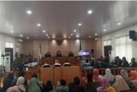 Keterangan Foto: Suasana sidang pembacaan tuntutan terhadap Gubernur Riau nonaktif, Abdul Wahid, di Pengadilan Negeri Pekanbaru. (dok.ist) 
