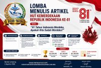Keterangan foto: Tangkapan layar pengumuman lomba menulis artikel 
