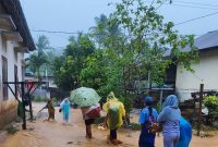 Keterangan foto: Lokasi banjir di Kecamatan Tukka, Kabupaten Tapanuli Tengah.