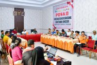 Keterangan Foto: Wakil Bupati memimpin rapat persiapan HUT RI Ke-81 di Aula Cendrawasih, Kantor Bupati Tapanuli Tengah.