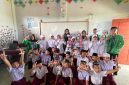 Keterangan Foto: Kelompok KKN 06 IAIN Langsa saat memberikan sosialisasi 
