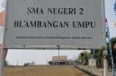 Foto: Tampak depan gedung SMA Negeri 2 Blambangan Umpu, Way Kanan.