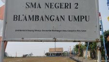 Foto: Tampak depan gedung SMA Negeri 2 Blambangan Umpu, Way Kanan.