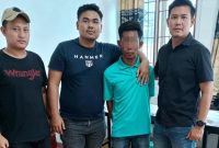 Foto: Terduga pelaku curanmor berinisial FK (28) saat diamankan Tim Unit Reaksi Cepat (URC) Satreskrim Polres Way Kanan.
