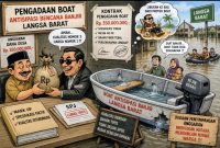 Keterangan Foto: Tangkapan layar ilustrasi perdebatan terkait pengadaan boat di Langsa.