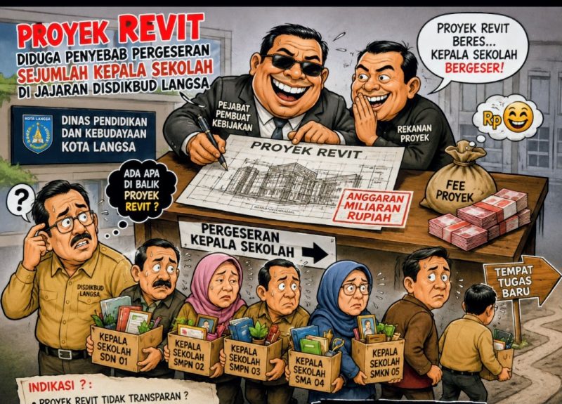 Keterangan Foto: Tangkapan layar ilustrasi dampak proyek revitalisasi gedung sekolah di Kota Langsa.
