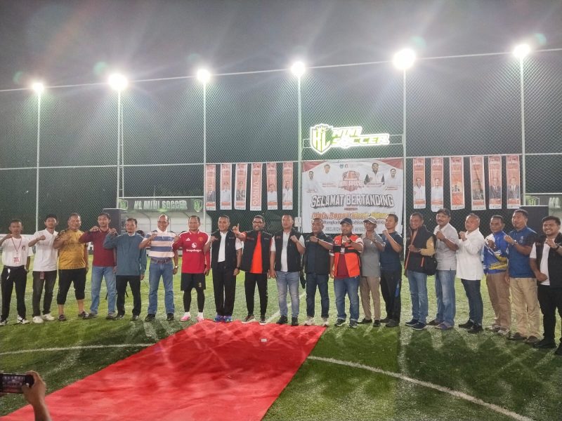 Keterangan foto: Anggota DPR-RI Fraksi PKS, Dr. H. M. Nasir Djamil, M.Si, saat membuka Turnamen Mini Soccer Barisan BENTARA NJ Kota Langsa.