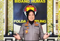 Keterangan Foto: Kabid Humas Polda Lampung Kombes Pol Yuni Iswandari Yuyun, S.I.K., M.H.