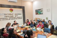 Keterangan Foto: Pelaksana Tugas (Plt.) Inspektur Jenderal Kemendagri, Bachril Bakri, saat memimpin rapat monitoring dan pendampingan percepatan penggunaan Bantuan Presiden untuk korban gempa di NTT.