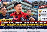 Keterangan foto: Tangkap layar temuan penyimpangan pembangunan Pasar Bawah oleh Frans Sibarani, Sekretaris Jenderal DPP-SPKN.