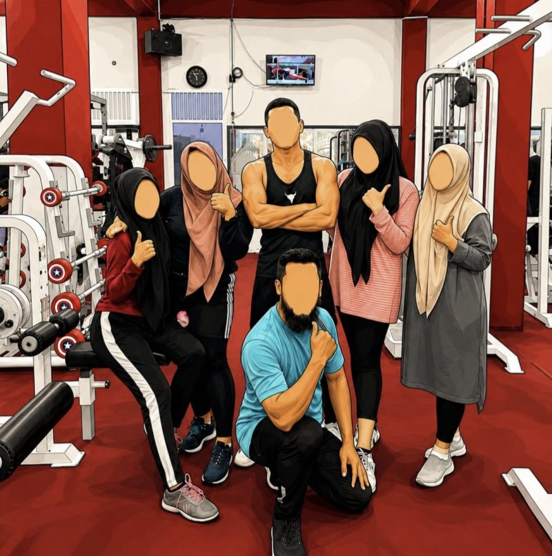 Keterangan Foto:Salah satu tempat kebugaran (gym) di wilayah Kota Langsa yang disebut-sebut membuka akses bagi pria dan wanita tanpa pembatasan.