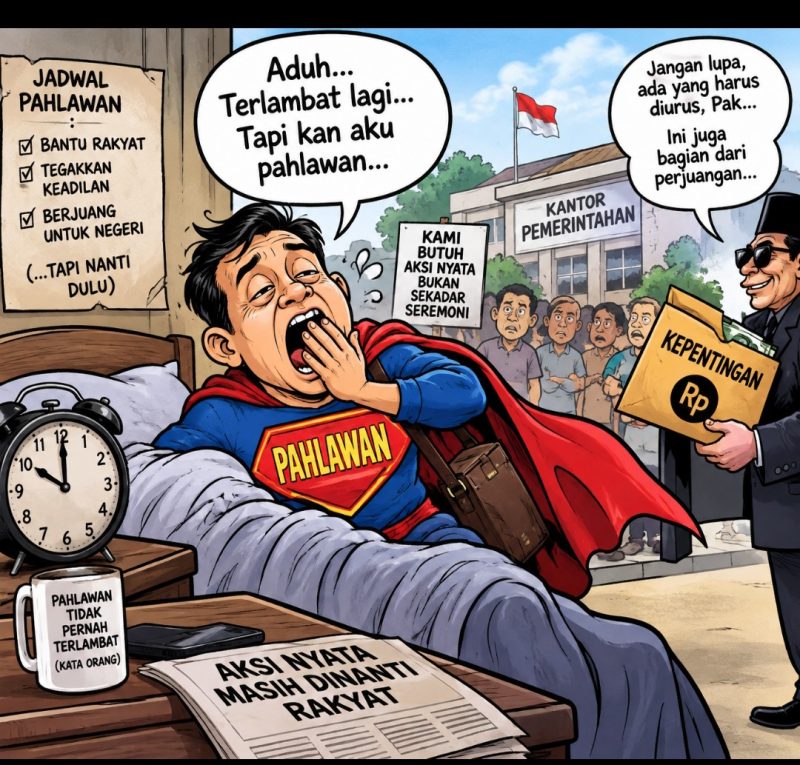 Keterangan foto: Ilustrasi, pahlawan bukanlah mereka yang pandai berbicara, melainkan yang hadir dan bertindak nyata.