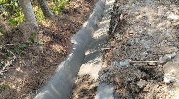 Keterangan foto: Bangunan proyek di Kampung Sritunggal, Kecamatan Buway Bahuga, Kabupaten Way Kanan, yang menjadi sorotan terkait dugaan pekerjaan tidak sesuai standar kualitas.