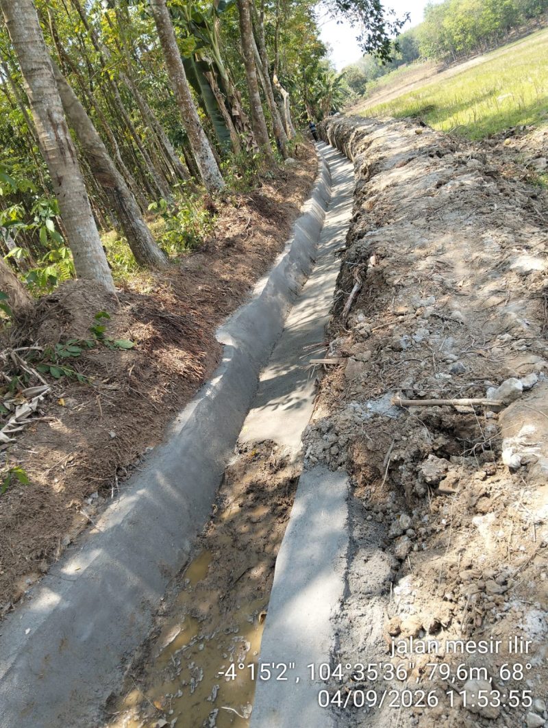 Keterangan foto: Bangunan proyek di Kampung Sritunggal, Kecamatan Buway Bahuga, Kabupaten Way Kanan, yang menjadi sorotan terkait dugaan pekerjaan tidak sesuai standar kualitas.