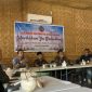 Ket. Foto : Ketua PD Saut Sihaloho, Ketua Patinia Rakoorda Nelson Manalu, SH, Kepala Bidang KSA BPJS Ketenagakerjaan,  Andhika Catur Putra, Wakil Sekretaris PD Riau, Mampe R. Sitompul
