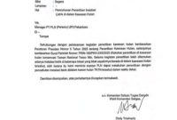 Ket Foto : Surat Satgas PHK, ke PLN (sumber foto Int) 