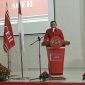 Ket. Foto : Ketua KPA Wilayah Langsa Burhansyah,.SH pada acara DIKPOL Kader DPW Partai Aceh di Vitra Tirta Convention Hall Jalan TM. Bachrum, Kecamatan Langsa Barat, kota Langsa, Sabtu (18 Oktober 2025) 