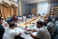 Ket. Foto : FPK Kabupaten Kampar yang dipimpin langsung oleh Ketua H. Sabri Abbas melakukan konsultasi ke Kantor Badan Kesatuan Bangsa dan Politik (Kesbangpol) Kabupaten Kampar, Rabu (12/11).