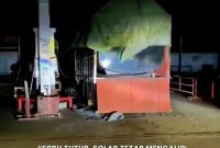 Ket. Foto : Temuan Tim For-Win,  di salahsatu SPBU di Lampung. Yang Beraksi di Tengah Malam. 