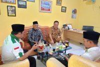 Ket. Foto :  Camat Negeri Agung Hepi Haryanto, S.E,  Menerima Kunjungan Pengurus MWC NU Kecamatan Negeri Agung.