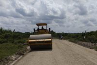 Ket. Foto : Kondisi terkini peningkatan 
jalan di lingkungan Kampus UNSAM