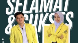 Ket. Foto : Zofan Sofyan Rahim dan Nazwatul Khaira, terpilih sebagai Ketua dan Wakil Ketua Badan Eksekutif Mahasiswa (BEM) FIKES USCND untuk periode bakti 2025-2026.
