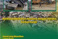 Ket. Foto : Himbauan Pengumpulan Donasi Korban Banjir Oleh LSM Gajah Puteh