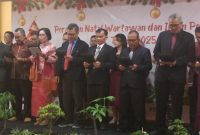 Ket. Foto : Salah Satu Sesi Liturgi Oleh Wartawan Riau