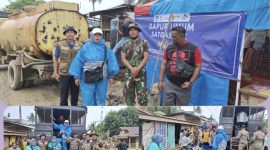 Ket. Foto : DWP Kota Langsa Salurkan Bantuan Air Bersih Kepada Korban Banjir