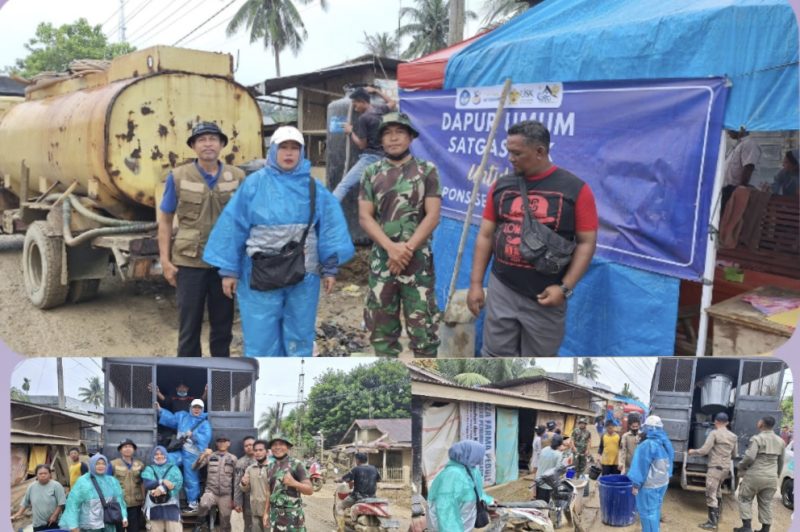 Ket. Foto : DWP Kota Langsa Salurkan Bantuan Air Bersih Kepada Korban Banjir